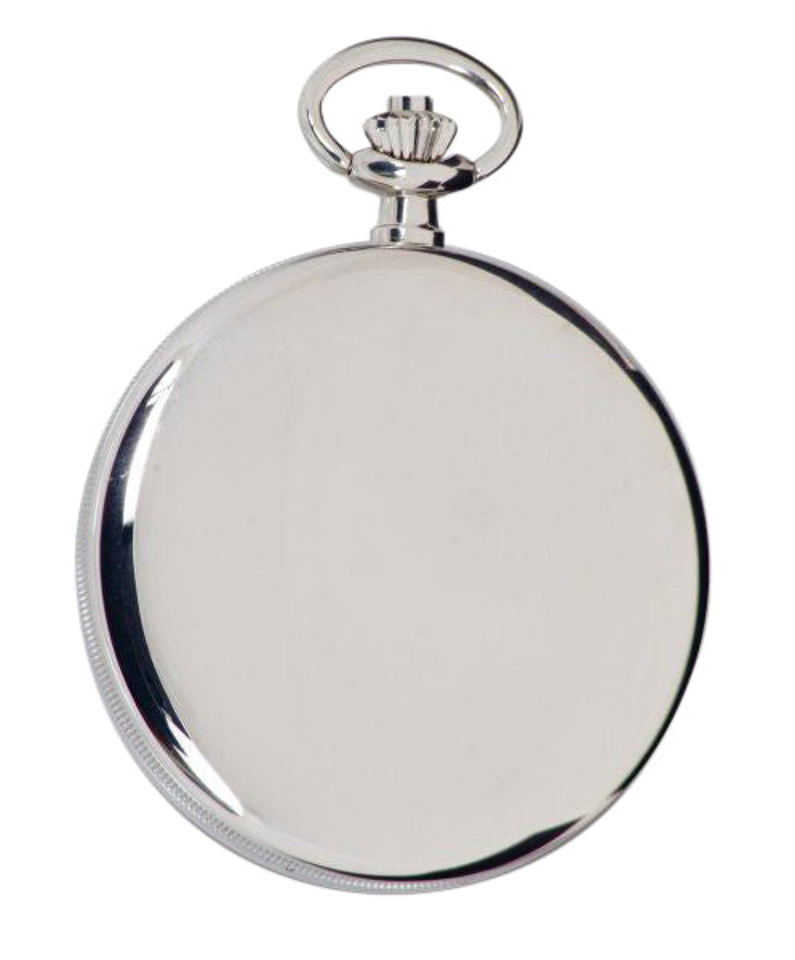 Quartz Full Hunter Pocket Watch - Silver