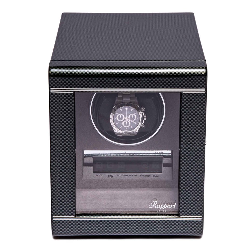 Formula Single Watch Winder - Carbon Fibre