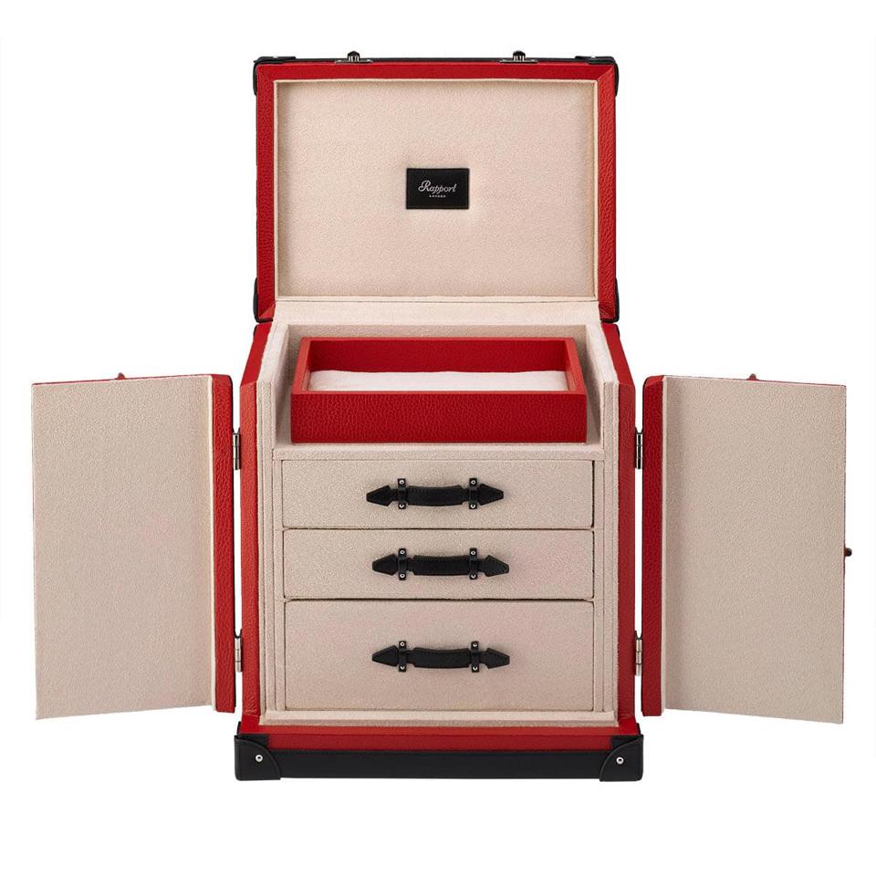 Deluxe Jewellery Trunk - Red