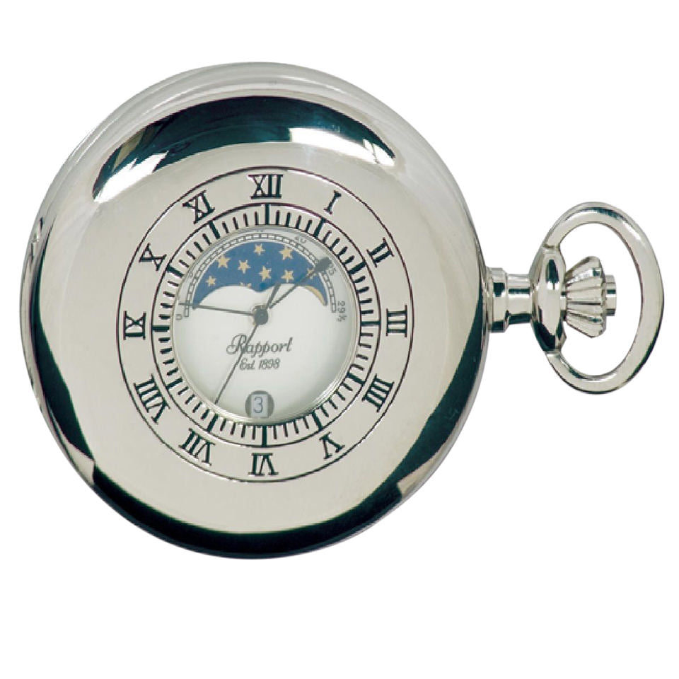 Half Hunter Pocket Watch - Silver