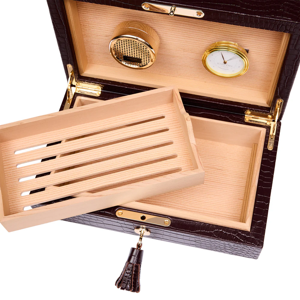 Brompton Small Humidor - Brown