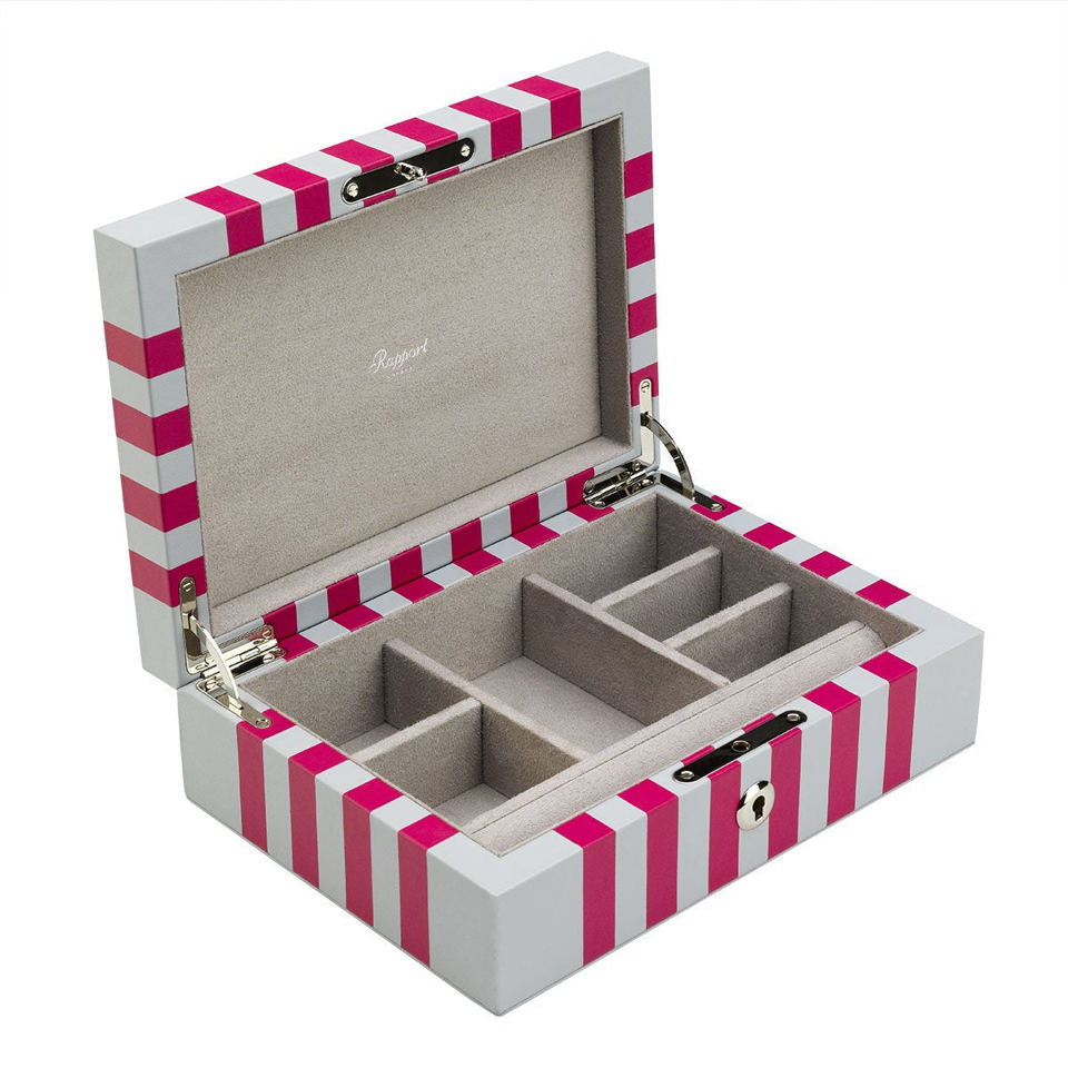 Maze Jewellery Box - Grey/Pink