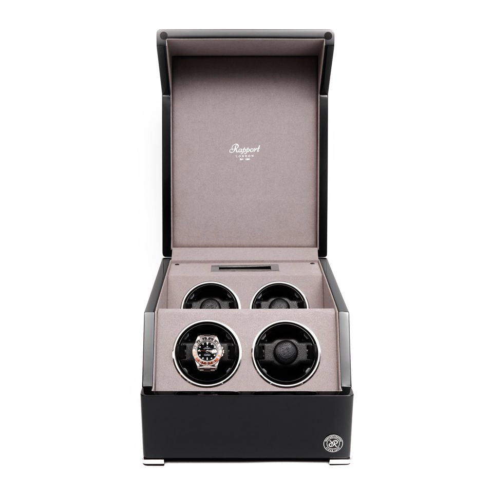 Perpetua III Quad Watch Winder - Black