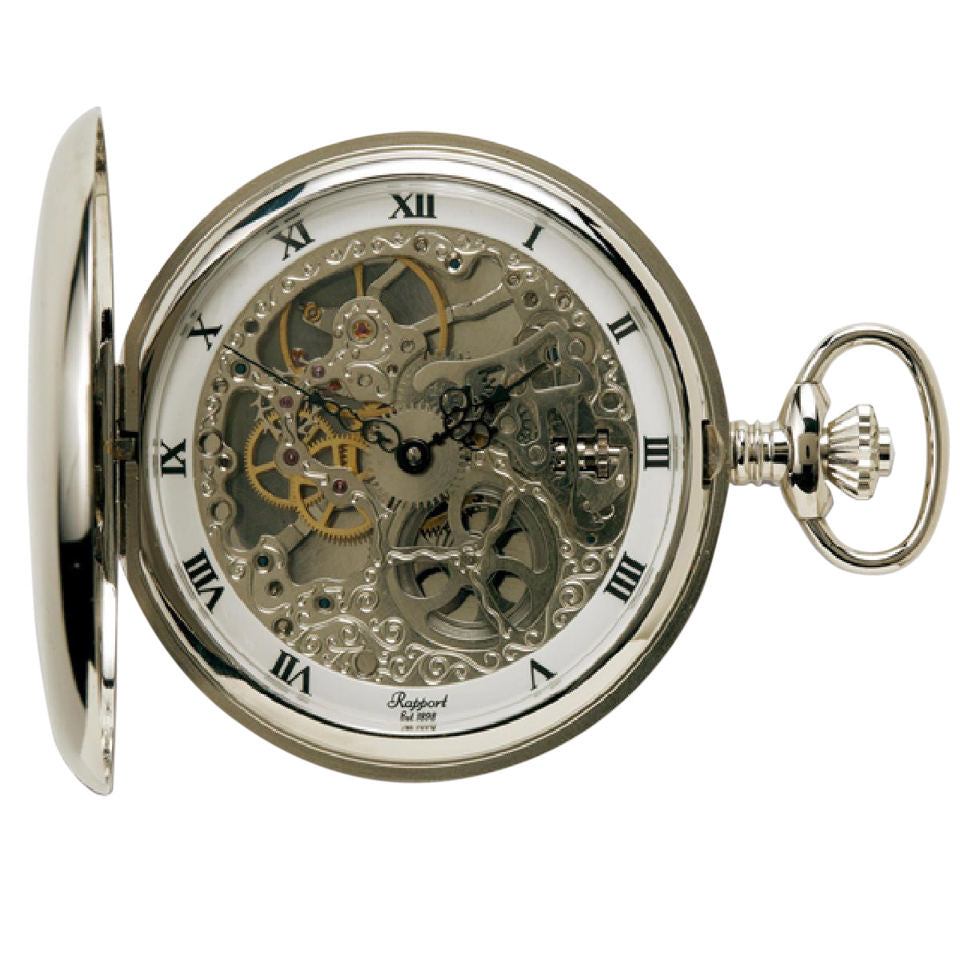 Double Hunter Pocket Watch - Silver