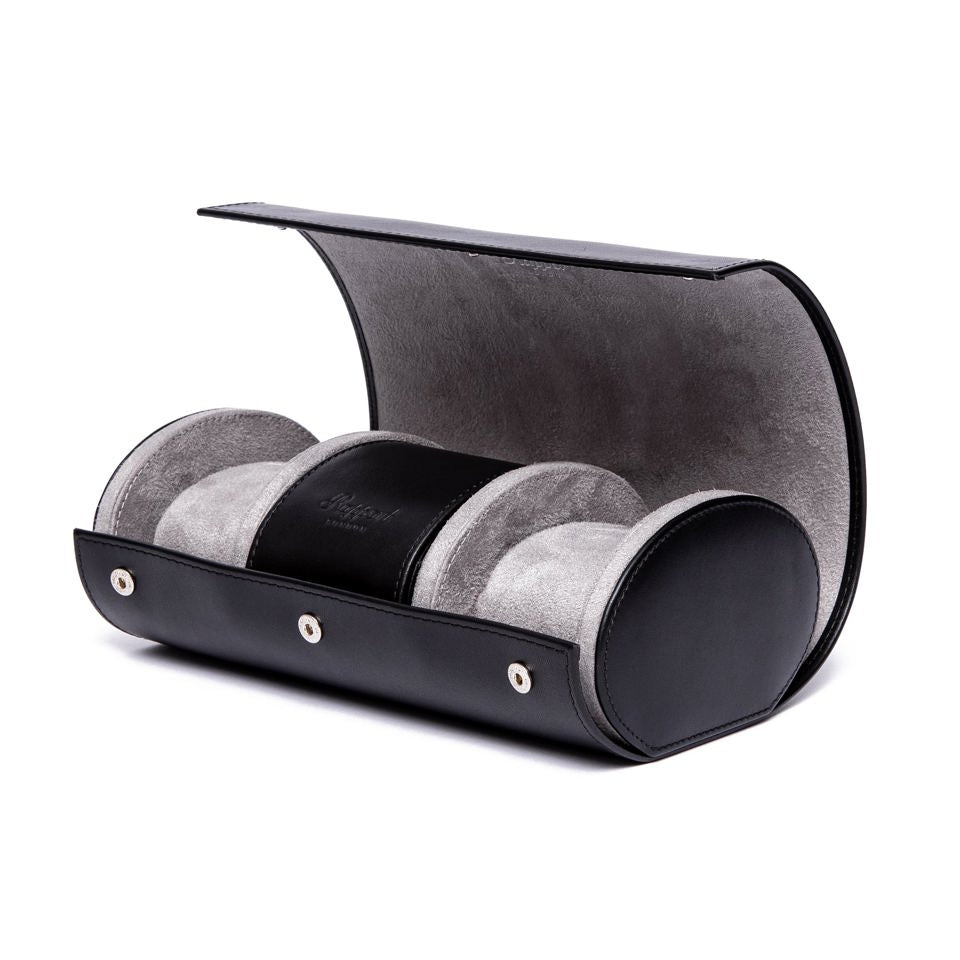 Sample Hyde Park Three Watch Roll - Black