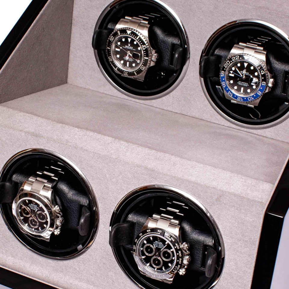 Perpetua III Quad Watch Winder - Black