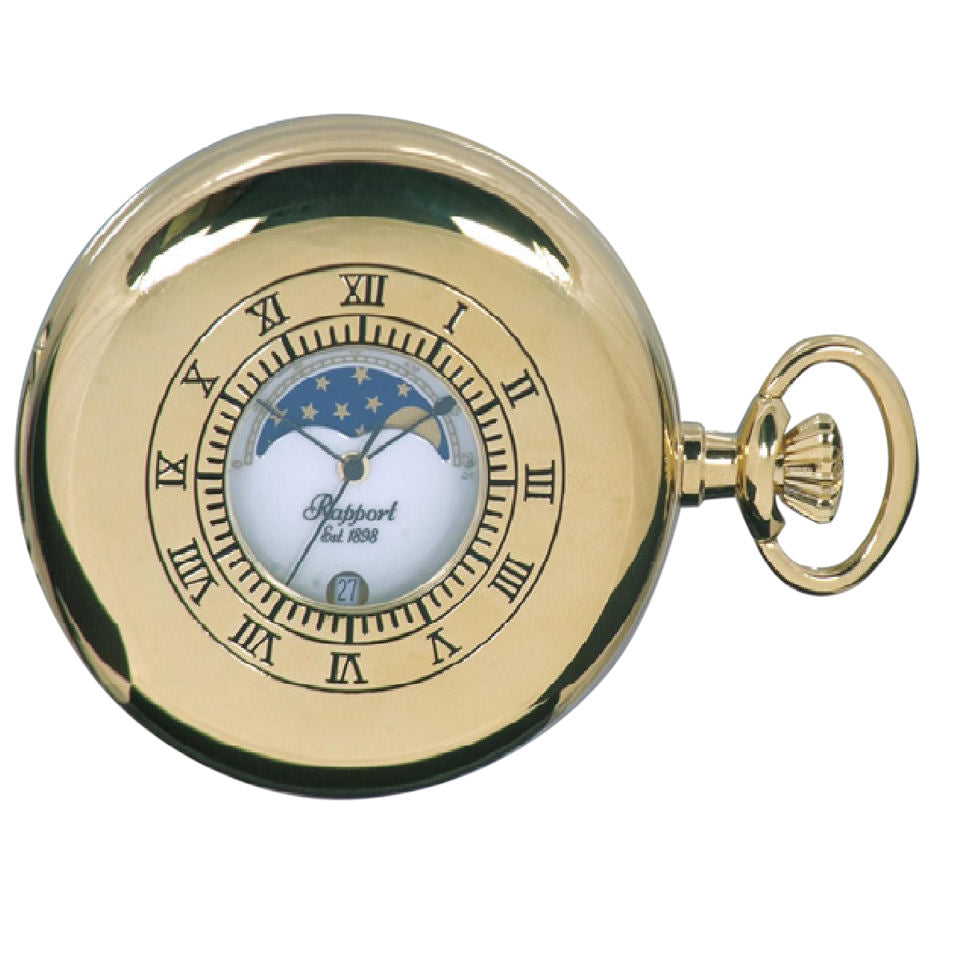 Half Hunter Pocket Watch - Gold