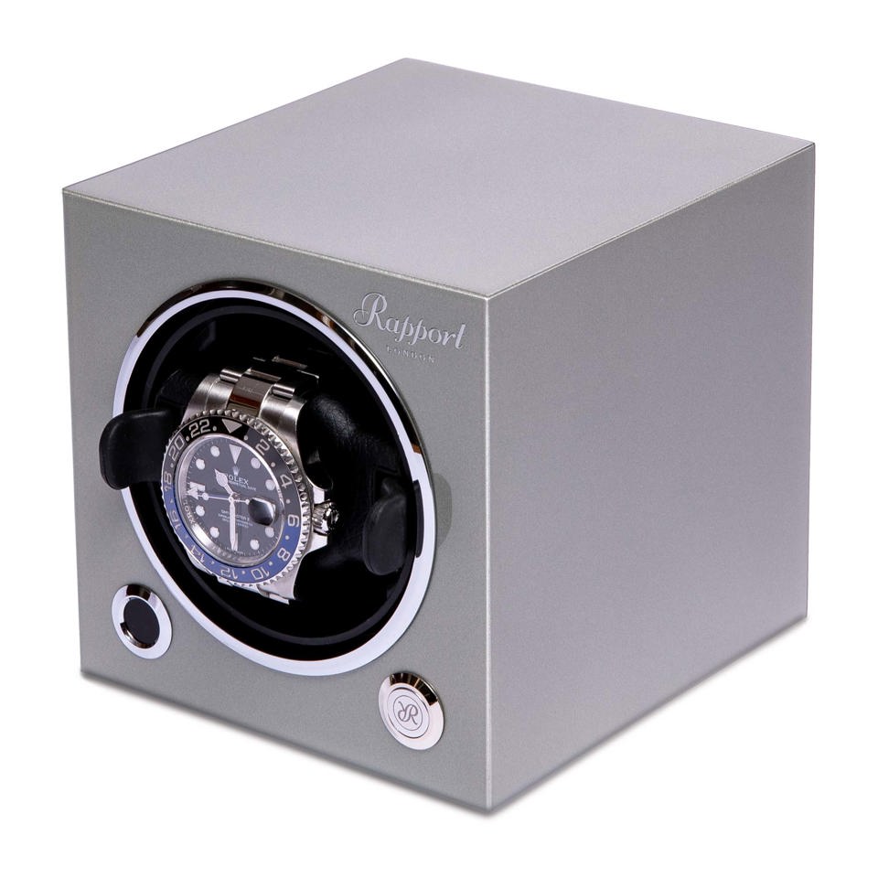 Evo Single Watch Winder - Platinum Silver