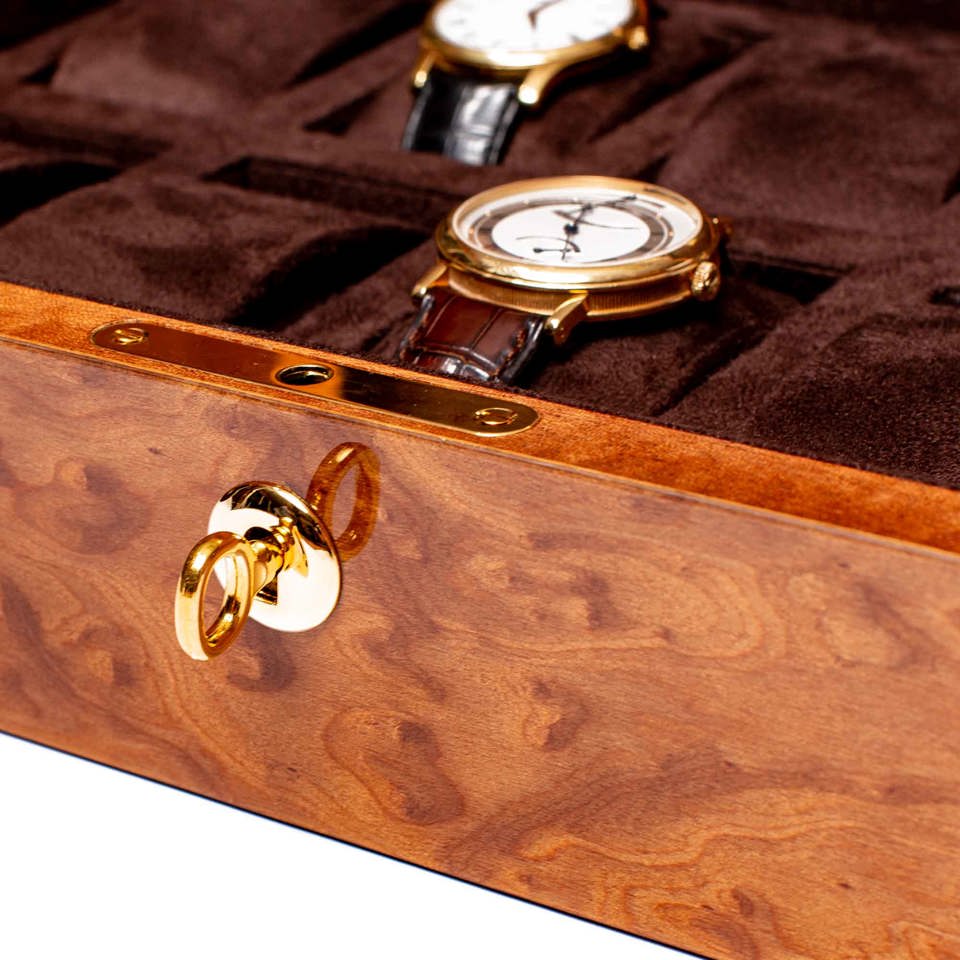 Heritage Ten Watch Box - Burr Walnut