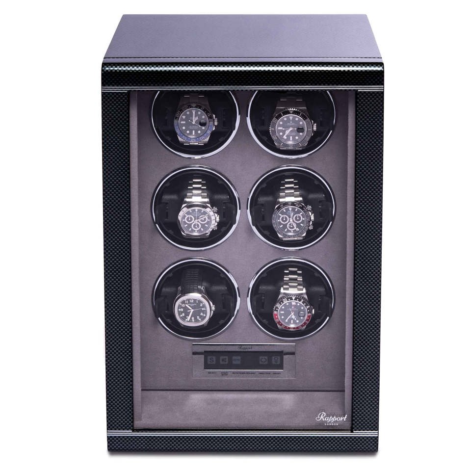 Formula Six Watch Winder - Carbon Fibre