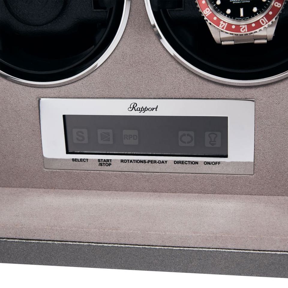 Quantum Duo Watch Winder - Silver