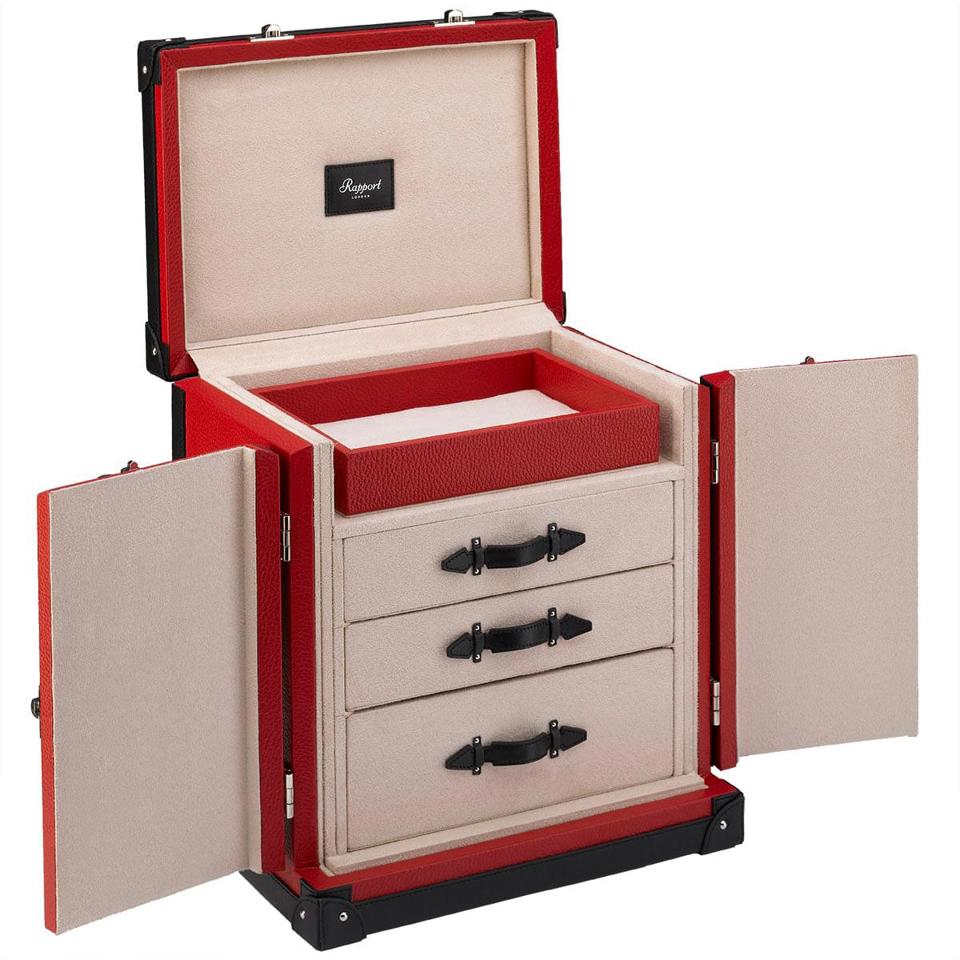 Deluxe Jewellery Trunk - Red