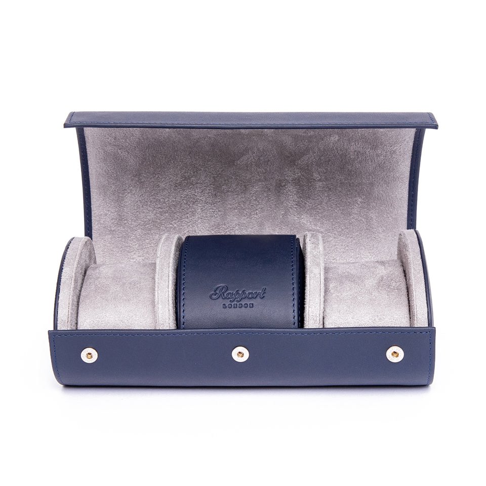 Hyde Park Three Watch Roll - Navy