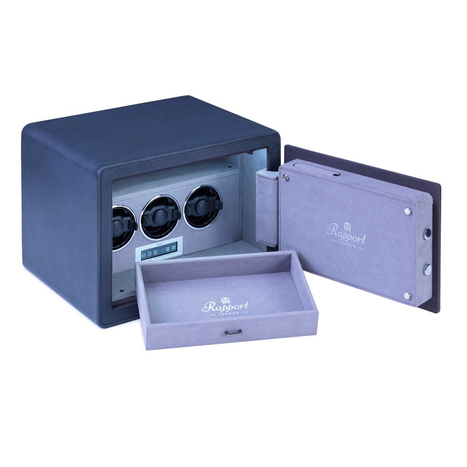 Savoy Watch Winder Safe - Grey