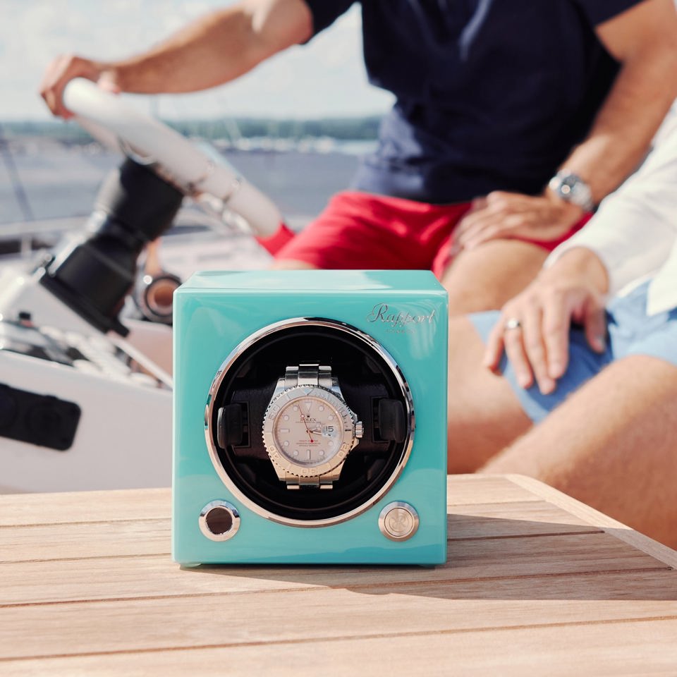 EVO Single Watch Winder Aqua - Limited Edition