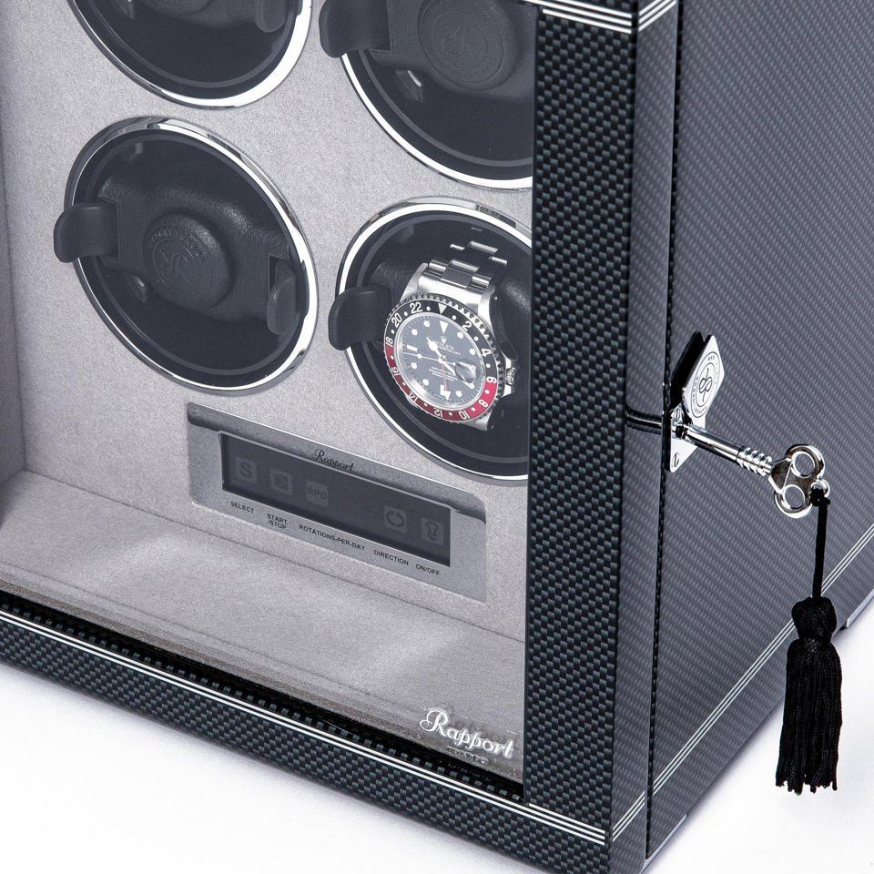 Formula Quad Watch Winder - Carbon Fibre