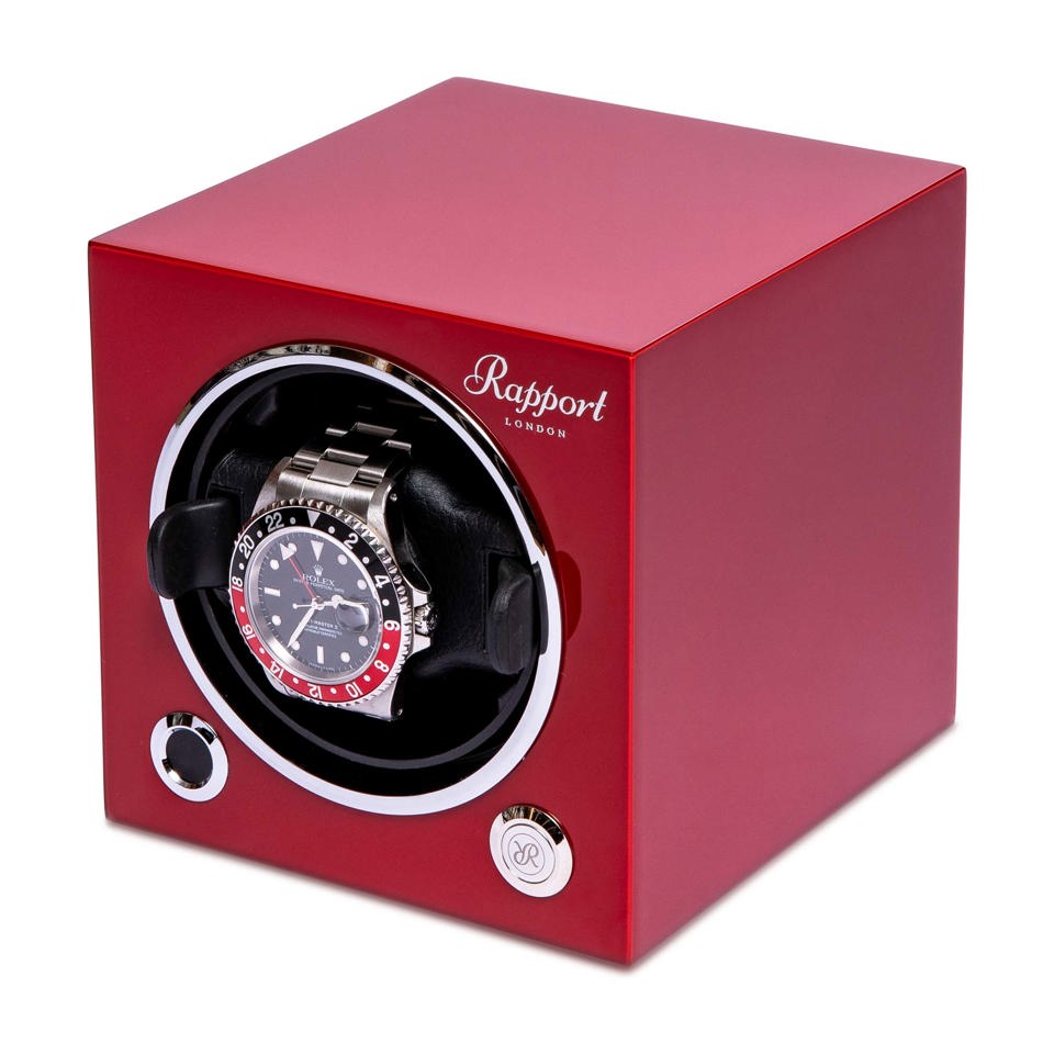 Evo Single Watch Winder - Crimson Red