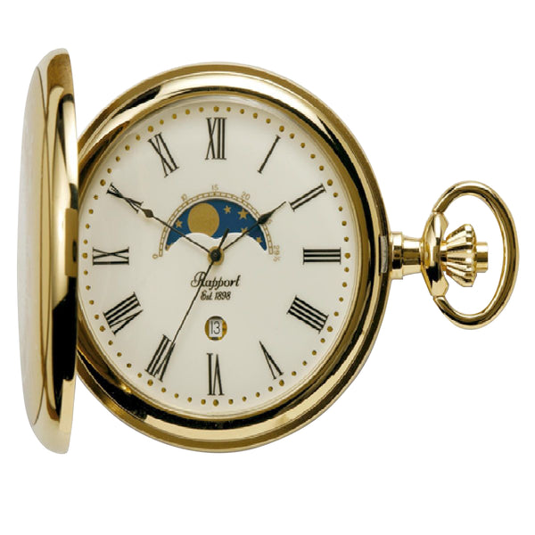 Rapport-Watch Accessories-Half Hunter Pocket Watch-Gold