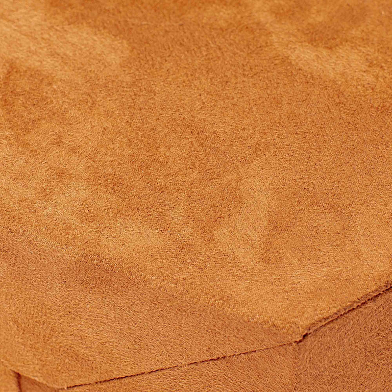 Rapport--Tangram Brown Suede Accessory Box-